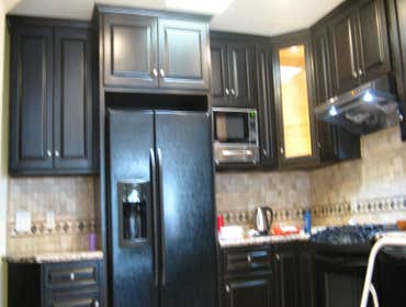 Kitchen Remodel For a young beautiful family we enlarged this kitchen by stepping into the den area, adding a new breakfast nook, new recessed & decora