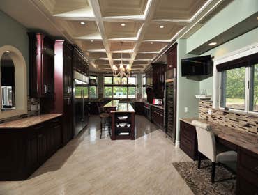 Custom Honduras mahogany kitchen renovation