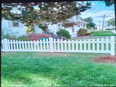 Vinyl fence