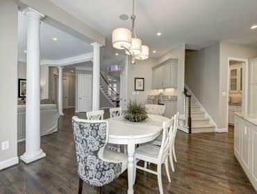 GULICK | CUSTOM Home in McLean The impressive stone and HardiePlank® elevation on our Winthrop really stood out on this corner lot of approximately one
