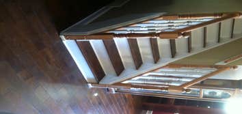 Stairway treads and hardwood f