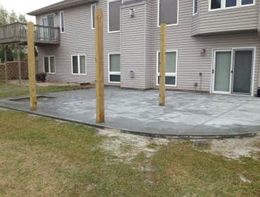 New stamped patio