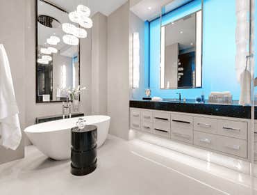 Photos by V&c Cabinet Design Concept LLC #1 Full Bathroom remodeling with a modern design.