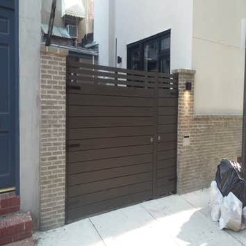 Photos from Pro 1 Home Improvements Brick veneer woth recessed mailbox and intercom/security camera with LED lighting