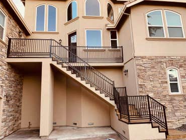 Dry rot repair, masonry, stairs, decking, waterproofing This large project began as a small estimate for dry rot repair behind a small crack between br