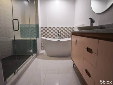 Bathroom Remodel In Beverly Hills, CA This beautiful bathroom remodel was completed in Beverly Hills. We are very happy to share this unique space with