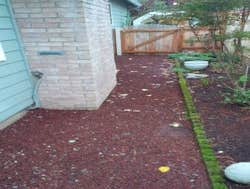 Site where walkway will be