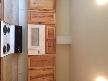 Studio apartment This is a studio apartment I did .
All work accept plumbing , and electrical was done by me .