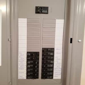 Panel pics, before and after