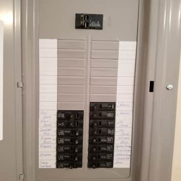 Panel pics, before and after