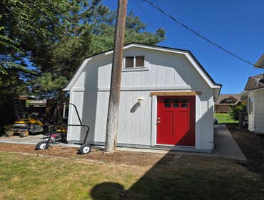 Tiny Cabin Door Replacement Replace rotted and damaged exterior door of clients tiny cabin.