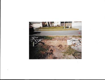 sidewalk tore out (before)