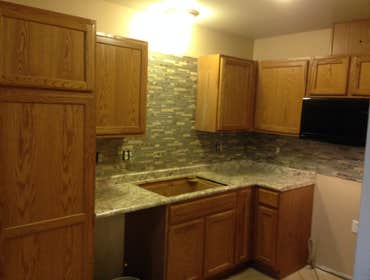 Tile Bathrooms floors and backsplash