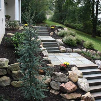 Hardscaping Gallery The projects in this gallery feature manufactured products from EP Henry, Techo Bloc and CST. They demonstrate how projects of any