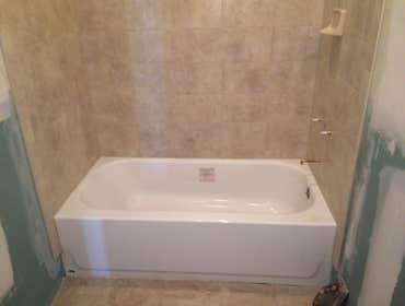 Bathroom tile job