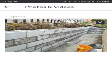Photos by Starlake Advance Contractor Ll #6 A blocked retaining wall