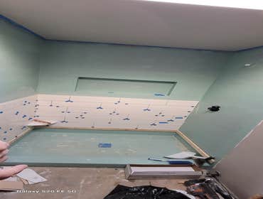 Master shower remodel.