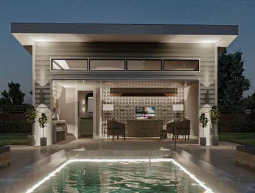 Photos by Design & Construction by M&M Inc #4 Pool house cabana