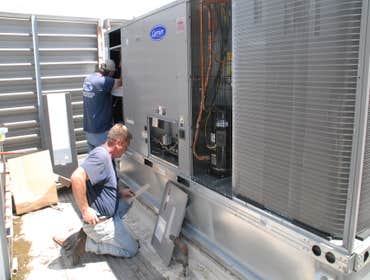 Rooftop Installation Rooftop HVAC Installation project.