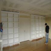 Living room build in wall unit