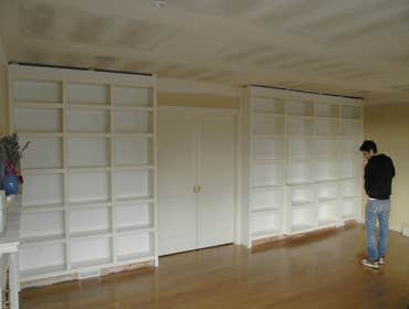Living room build in wall unit