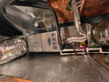 Gas attic installation