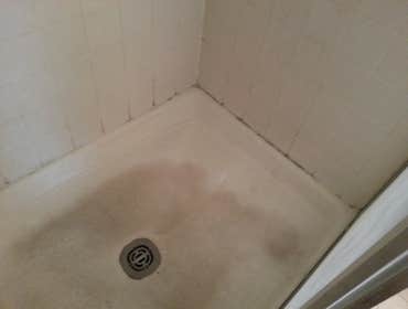 Bath Shower Base Before
