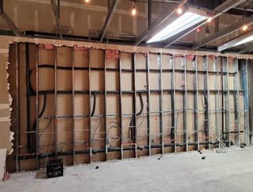 Rough In stage for waste and water