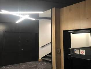 ADA elevator corridor