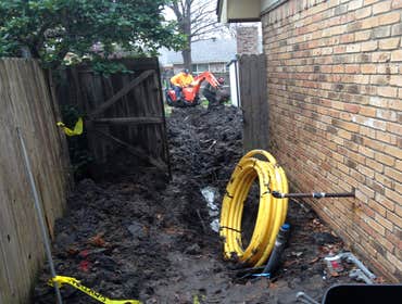 New gas line