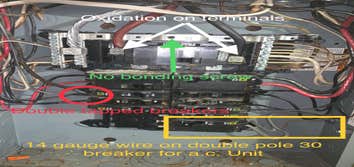 Breaker box replacemnt Breaker box was only receiving half the power due to b.box being exposed to excess mositure, and the main 100 amp breaker becomi