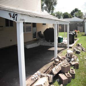 Post replacements customers concrete support columns were deteriorating. I installed new pressure treated 4x4 posts and wrapped them in an...