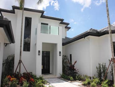 Photos by Mas Design Plan and Construction #1 New home, four bedrooms, study, cabana, 3 car garage