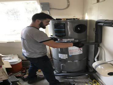 Rheem hybrid water heater installation