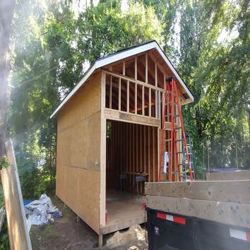 Deck & Garage