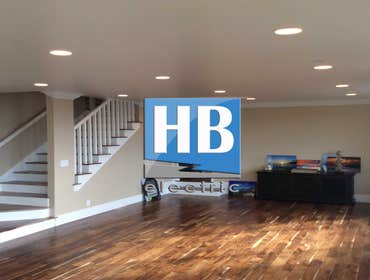 Den recessed lights
