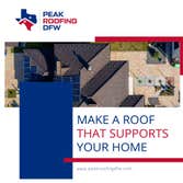 Photos by Peak Roofing Dfw #1 Peak Roofing DFW is a Grapevine TX veteran-owned contracting company. We can help you with roofing, roof repairs, reroofi