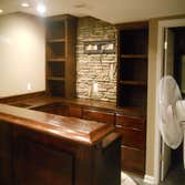CUSTOM MADE BASEMENT BAR OAK BASEMENT BAR ...ALL HAND MADE