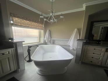 Photos by Genesis plumbing Repair #2 Bathroom remodel
Free standing tub conversion