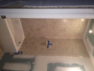 Bathroom tile job