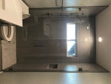 Netherby Bathroom Hall bathroom complete renovation with curbless walkin shower