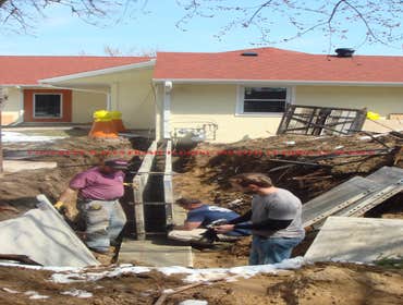 Setting up frame mold
