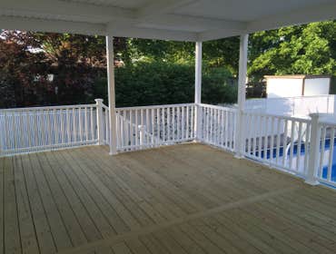Deck with roof - after