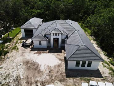 Flat Concrete Tile Installation on New Construction