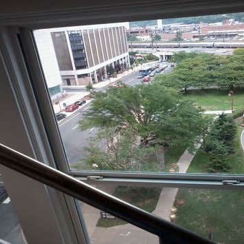 Commercial Paint and clean windows repair old trim's