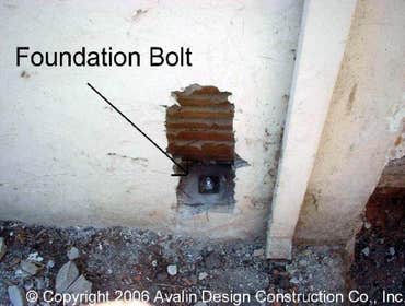 House Bolting in Los Angeles Foundation bolting (house bolting), is a process of attaching a house to its concrete foundation. The up-and-down and side
