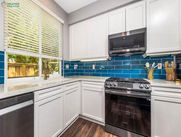 Kitchen Re-finish Lakeside CA When Jerry C. of Lakeside, CA needed his kitchen cabinets updated, he turned to Creative Design & Build Inc. With over 1