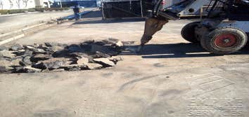 Asphalt Repiar This is a asphalt repair project that was performed by Empire Parking Lot Services in 2012. It included paving, seal coating, and parkin