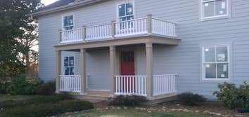 deck replacing decking and railing on old deck