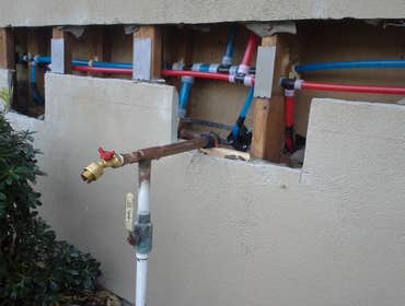 PEX repipe hose bib